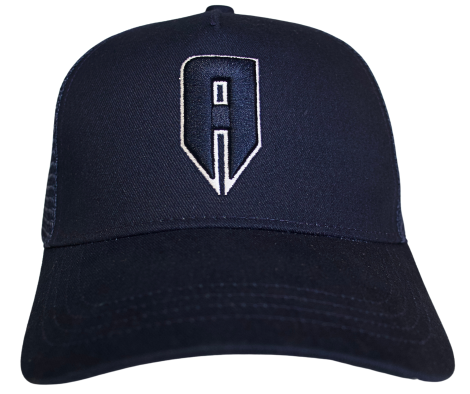 A LOGO TRUCKER CAP - Navy