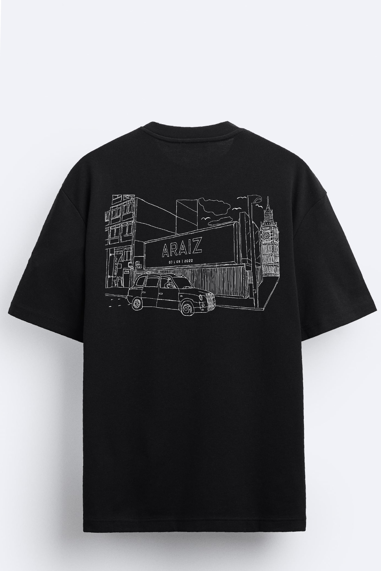 London T-shirt - Oversized Black