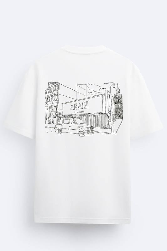 London T-shirt - Oversized White